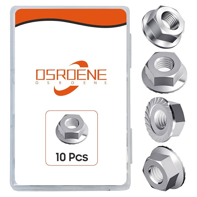OSROENE Chainsaw Guide Bar Nuts, 10 Pcs Chainsaw Parts Accessories Sprocket Cover Nut for Guide Bars, Replacement Nut for Stihl Husqvarna Craftsman Poulan Chainsaw, Chainsaw Side Cover Bar Bolt, Bar Nuts Kit - Image 2